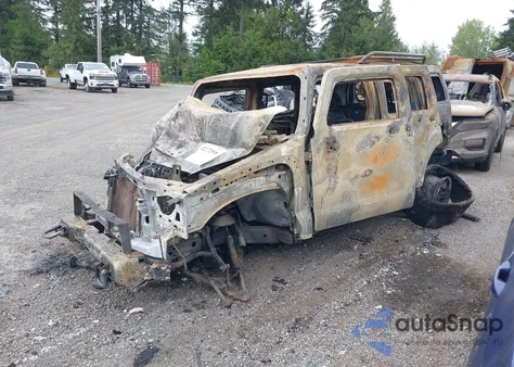 2008 Hummer H3 Suv z USA, uszkodzony, nr VIN 5GTEN13EX88126392